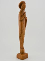 Statue Notre Dame de la Prière - Ton Bois - 24 cm