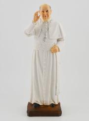 Statue Pape François Polychromée - 20 cm