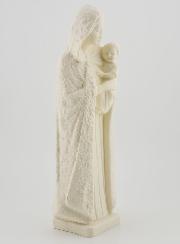 Statue Sainte Vierge à l'Enfant Jésus - Ton Ivoire - 25 cm