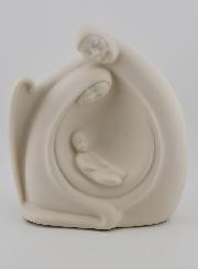 Statue Sainte Famille Moderne - Porcelaine - 14 cm