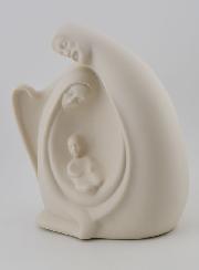 Statue Sainte Famille Moderne - Porcelaine - 14 cm
