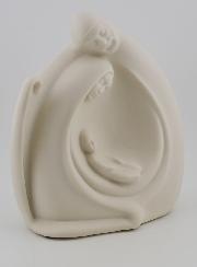 Statue Sainte Famille Moderne - Porcelaine - 14 cm