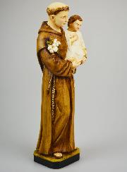 Statue Saint Antoine de Padoue Peinte à la main - 30 cm