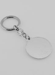 Porte-Clés de Saint Christophe Argenté Brillant - 3.5 cm