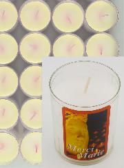48 Bougies Veilleuses Merci Marie - Fête de l'Immaculée Conception