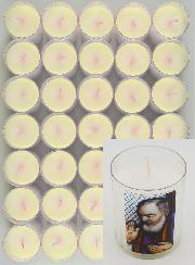 10 Bougies Veilleuses Saint Padre Pio de Pietrelcina