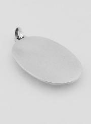 Grande Médaille de Saint Christophe en Argent Massif - 33 mm