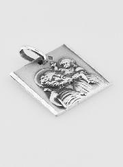 Médaille Saint Christophe Facettée en Argent 925/1000 - 20 mm