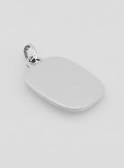 Médaille Plaque de Saint Christophe en Argent 925/1000 - 22 mm