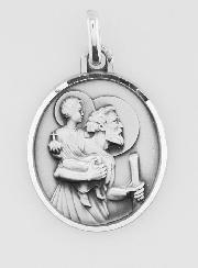 Médaille de Saint Christophe Facettée en Argent 925/1000 - 20 mm