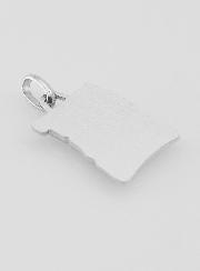 Médaille Ange-Gardien Parchemin en Argent 925/1000 - 18 mm