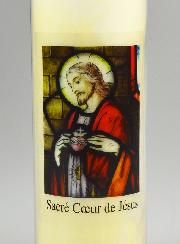 Bougie de Neuvaine Sacré Coeur de Jésus - 17.5cm