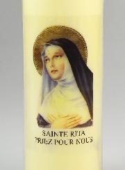 Bougie de Neuvaine Sainte Rita - 17.5cm