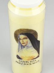 Bougie de Neuvaine Sainte Rita - 17.5cm