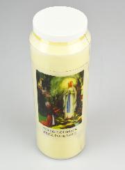 Bougie de Neuvaine Notre Dame de Lourdes - 17.5cm