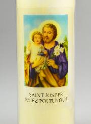 Bougie de Neuvaine à Saint Joseph - 17.5cm