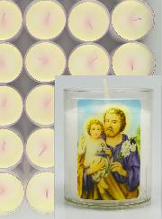 24 Bougies Veilleuses Saint Joseph