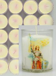 48 Bougies Veilleuses Sainte Jeanne d'Arc