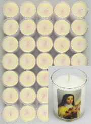 10 Bougies Veilleuses Sainte Thérèse de l'Enfant Jésus