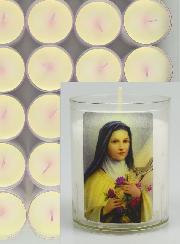 10 Bougies Veilleuses Sainte Thérèse de l'Enfant Jésus