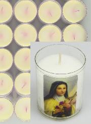 10 Bougies Veilleuses Sainte Thérèse de l'Enfant Jésus