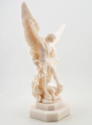 Statue Saint Michel Archange en Albâtre - 23 cm