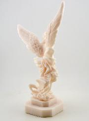 Statue Saint Michel Archange en Albâtre - 23 cm