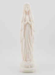 Statue Vierge Marie de Lourdes en Albâtre - 20 cm