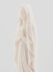Statue Vierge Marie de Lourdes en Albâtre - 20 cm