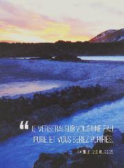 Carte de Baptême - Je Verserai sur vous une Eau Pure