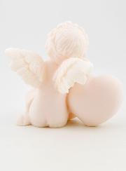 Statue Ange Gardien Protecteur Coeur Endormi en Albâtre - 9 cm