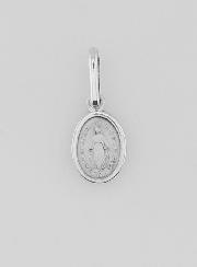 Médaille Miraculeuse Breloque en Argent Massif - 9 mm