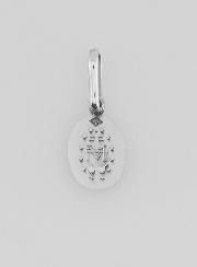 Médaille Miraculeuse Breloque en Argent Massif - 9 mm