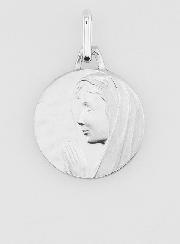 Médaille Vierge Marie au Voile en Prière - Argent Massif - 17 mm