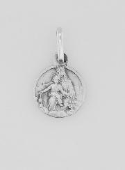 Médaille du Scapulaire en Argent Massif 925/1000 - 12 mm