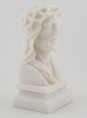 Statue Buste Jésus-Christ Couronné d'épines en Albâtre