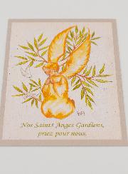 Carte de Prière - Nos Saints Anges Gardien Priez pour Nous