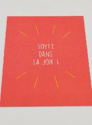 Carte de Communion - Soyez dans la Joie