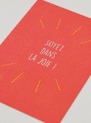 Carte de Communion - Soyez dans la Joie