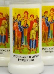 3 Bougies de Cimetière aux Saints Archanges de Dieu