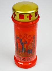 Bougie de Cimetière Rouge aux Saints Archanges de Dieu