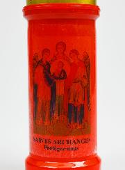 Bougie de Cimetière Rouge aux Saints Archanges de Dieu