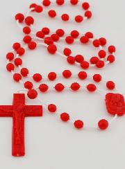 Chapelet Plastique Rouge