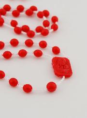 Chapelet Plastique Rouge