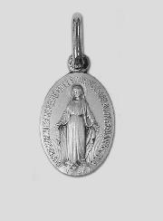 Médaille Miraculeuse en Argent Massif - 15 mm
