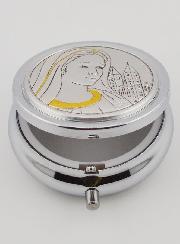 Pilulier Notre Dame de Medjugorje - Boîte et Médaille en Argent