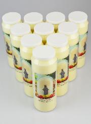 Lot de 10 Bougies de Neuvaine à la Vierge Noire - Ile de la Réunion