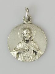 Médaille du Scapulaire en Argent Massif 925/1000 - 18 mm