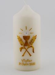 Cierge de Première Communion à Personnaliser - Gravure Prénom en ligne