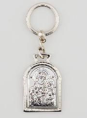 Porte-Clés Notre Dame de Jérusalem - Argent Massif - 5 cm